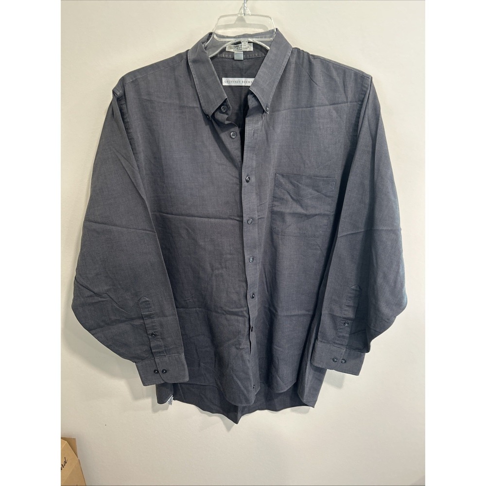 geoffrey beene shirt‎ 17 34/35 Charcoal Grey Dress Shirt